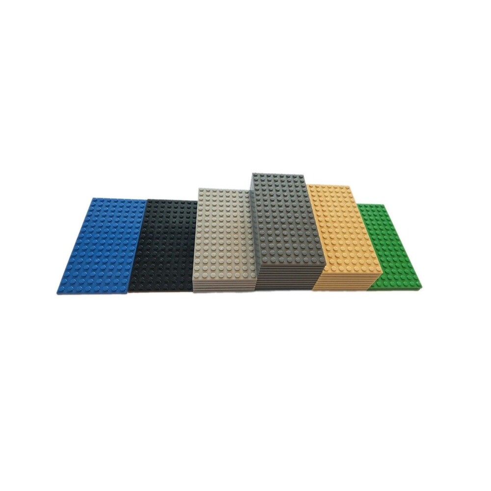 Lego 16 X 8 Dot Base Plate Lot Of 31 & 8 X 8 Lot Of 40 Different Colors Bundle